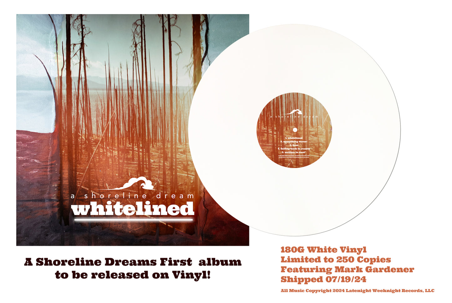 "Whitelined" Limited Edition 180G Vinyl